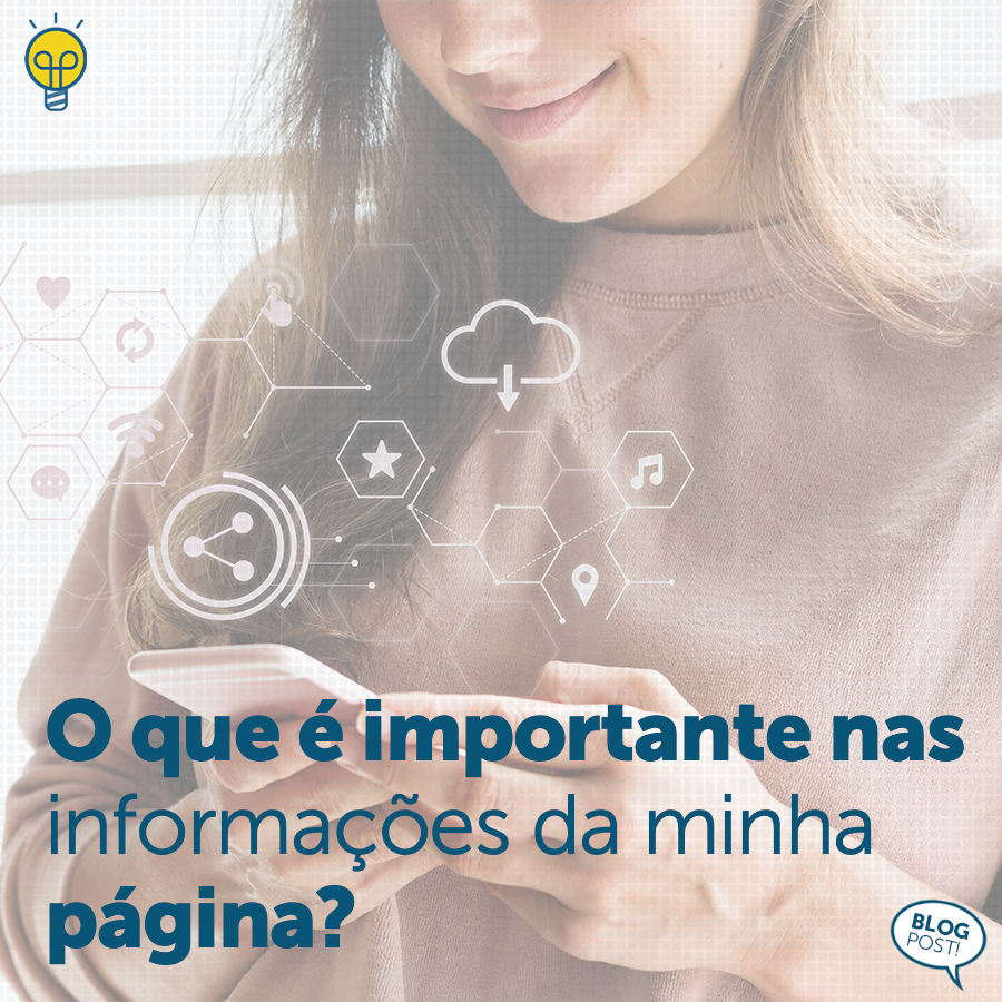 O que é mais importante nas informações da minha página?